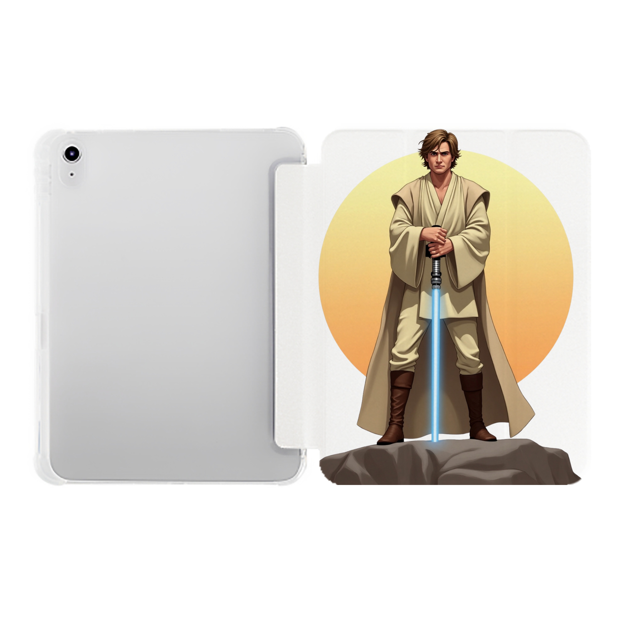 （画像用） スター・ウォーズ Star Wars IPad ケース ペン収納付き 三つ折りスタンド PUレザー×シリコン 対応機種9.5/10.5/10.9インチ